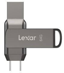 Lexar JumpDrive D400 64GB USB 3.1 kaina ir informacija | USB laikmenos | pigu.lt