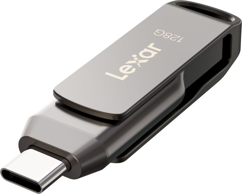 Lexar JumpDrive Dual Drive D400 LJDD400064G-BNQNG kaina ir informacija | USB laikmenos | pigu.lt