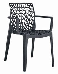 3-ių kėdžių komplektas Leobert Okin, juodas kaina ir informacija | Virtuvės ir valgomojo kėdės | pigu.lt