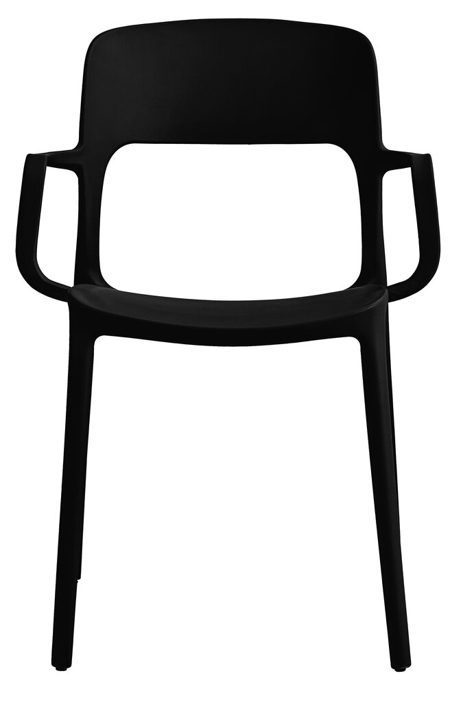 4-ių kėdžių komplektas Leobert Saha, juodas kaina ir informacija | Virtuvės ir valgomojo kėdės | pigu.lt