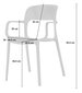 3-ių kėdžių komplektas Leobert Saha, juodas kaina ir informacija | Virtuvės ir valgomojo kėdės | pigu.lt