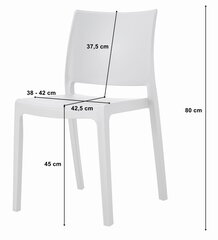комплект из 2 стульев Leobert Klem, черный цена и информация | Стулья для кухни и столовой | pigu.lt