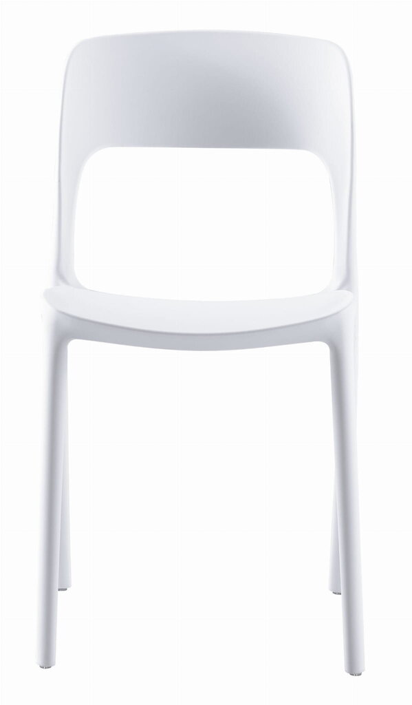 3-ių kėdžių komplektas Leobert Ipos, baltas kaina ir informacija | Virtuvės ir valgomojo kėdės | pigu.lt