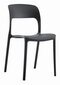 3-ių kėdžių komplektas Leobert Ipos, juodas kaina ir informacija | Virtuvės ir valgomojo kėdės | pigu.lt
