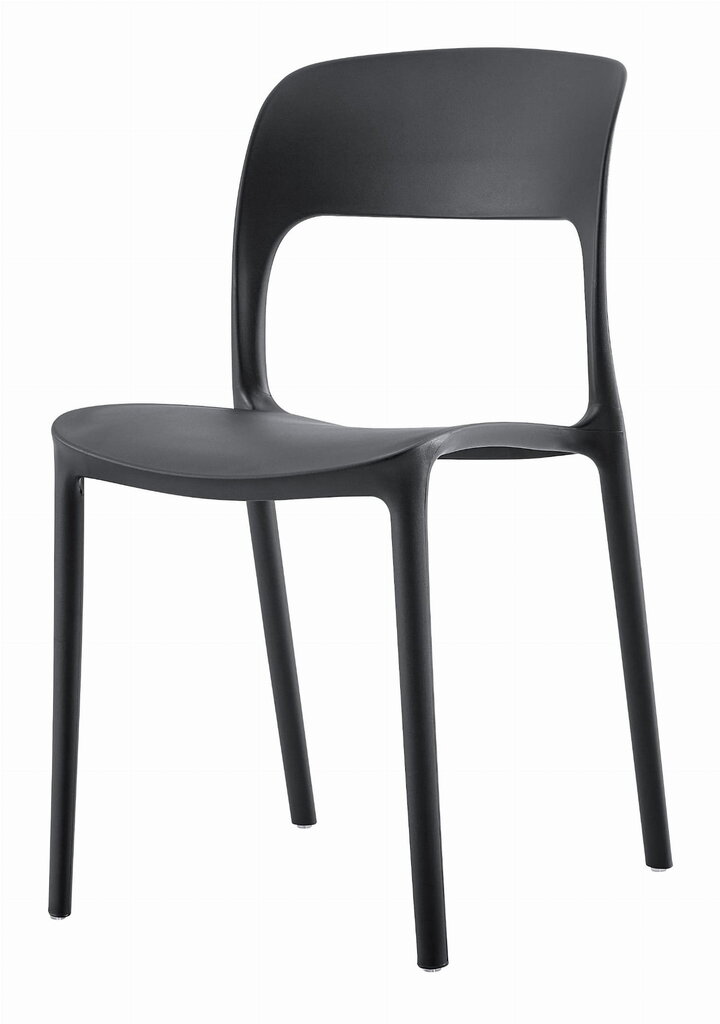 2-ių kėdžių komplektas Leobert Ipos, juodas kaina ir informacija | Virtuvės ir valgomojo kėdės | pigu.lt