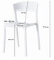 2-ių kėdžių komplektas Leobert Coco, juodas kaina ir informacija | Virtuvės ir valgomojo kėdės | pigu.lt