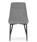 3-ių kėdžių komplektas Leobert Imola, pilkas/juodas kaina ir informacija | Virtuvės ir valgomojo kėdės | pigu.lt
