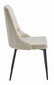 4-ių kėdžių komplektas Leobert Imola, smėlio/juodas kaina ir informacija | Virtuvės ir valgomojo kėdės | pigu.lt
