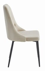3-ių kėdžių komplektas Leobert Imola, smėlio/juodas kaina ir informacija | Virtuvės ir valgomojo kėdės | pigu.lt