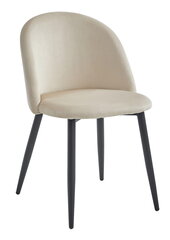 3-ių kėdžių komplektas Leobert Bello, juodas/smėlio spalvos kaina ir informacija | Virtuvės ir valgomojo kėdės | pigu.lt