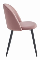 4-ių kėdžių komplektas Leobert Bello, rožinis/juodas kaina ir informacija | Virtuvės ir valgomojo kėdės | pigu.lt