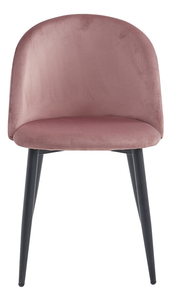 2-ių kėdžių komplektas Leobert Bello, rožinis/juodas kaina ir informacija | Virtuvės ir valgomojo kėdės | pigu.lt