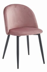 комплект из 2 стульев Leobert Bello, розовый/черный цена и информация | Стулья для кухни и столовой | pigu.lt