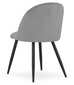 4-ių kėdžių komplektas Leobert Bello, pilkas/juodas kaina ir informacija | Virtuvės ir valgomojo kėdės | pigu.lt