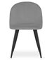 3-ių kėdžių komplektas Leobert Bello, pilkas/juodas kaina ir informacija | Virtuvės ir valgomojo kėdės | pigu.lt