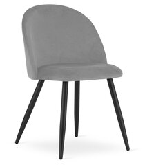 комплект из 3 стульев Leobert Bello, серый/черный цена и информация | Стулья для кухни и столовой | pigu.lt