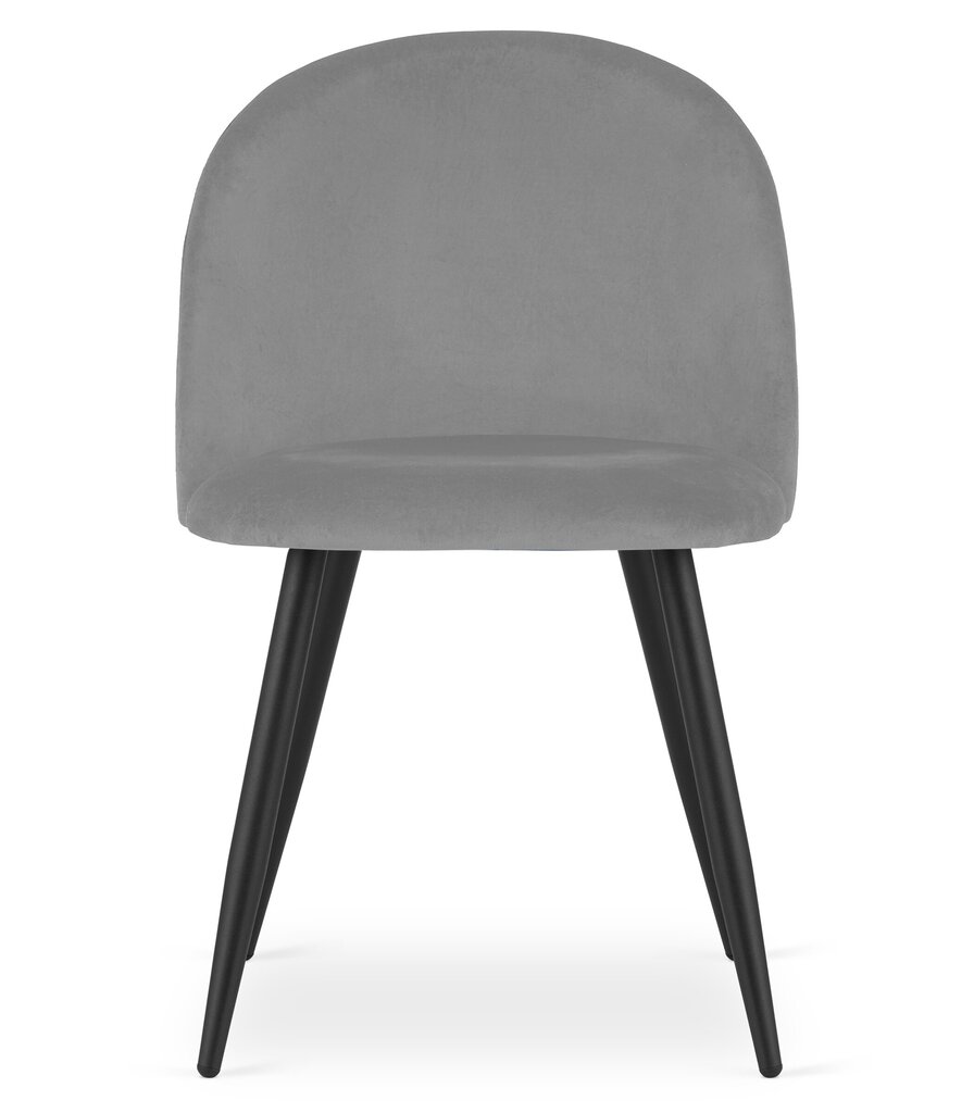 Kėdė Leobert Bello, pilka/juoda цена и информация | Virtuvės ir valgomojo kėdės | pigu.lt