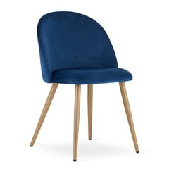 комплект из 3 стульев Leobert Bello, синий/коричневый цена и информация | Стулья для кухни и столовой | pigu.lt
