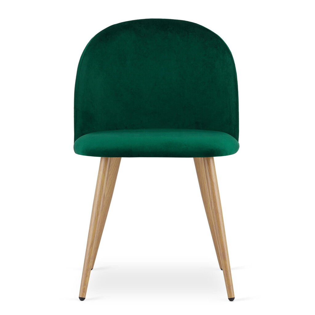 3-ių kėdžių komplektas Leobert Bello, žalias/rudas kaina ir informacija | Virtuvės ir valgomojo kėdės | pigu.lt