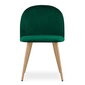3-ių kėdžių komplektas Leobert Bello, žalias/rudas цена и информация | Virtuvės ir valgomojo kėdės | pigu.lt