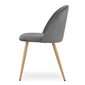 2-ių kėdžių komplektas Leobert Bello, pilkas/rudas цена и информация | Virtuvės ir valgomojo kėdės | pigu.lt