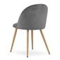 Kėdė Leobert Bello, pilka/ruda kaina ir informacija | Virtuvės ir valgomojo kėdės | pigu.lt
