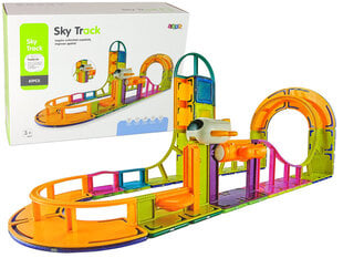 Magnetinės konstrukcinės kaladėlės Sky Track Lean Toys, 61 d. kaina ir informacija | Konstruktoriai ir kaladėlės | pigu.lt