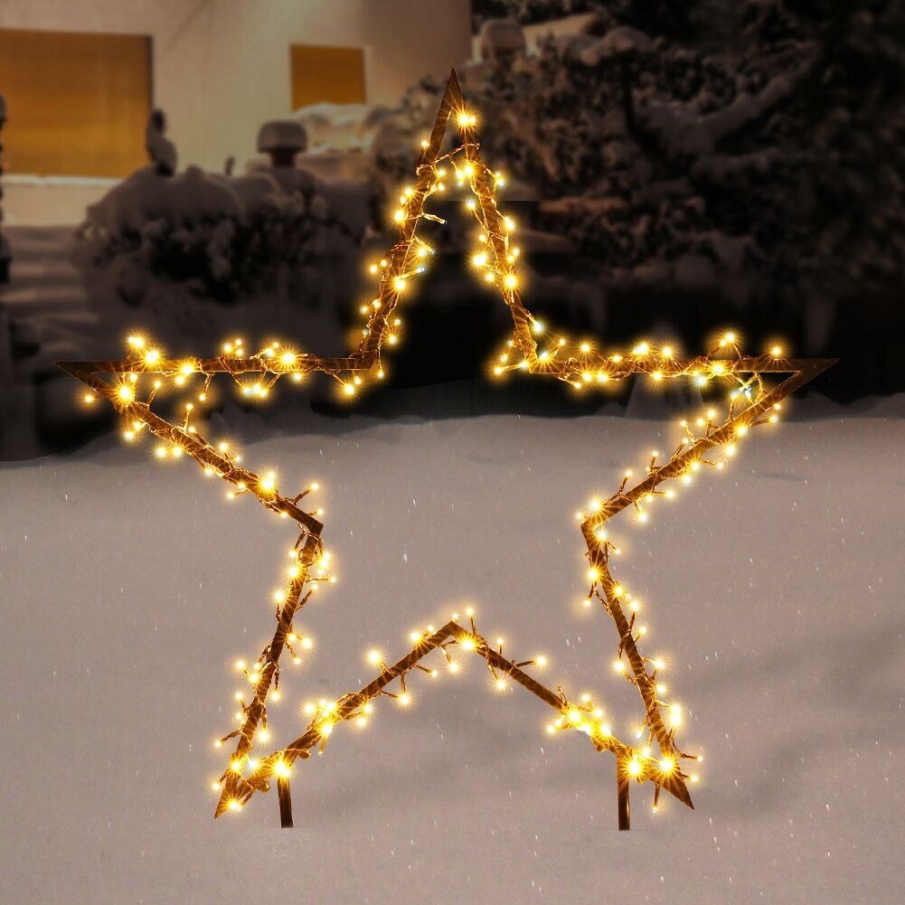 Kalėdinė dekoracija šviečianti žvaigždė цена и информация | Kalėdinės dekoracijos | pigu.lt