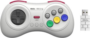 8BitDo M30 2.4G belaidis pultelis (baltas) kaina ir informacija | Žaidimų vairai | pigu.lt