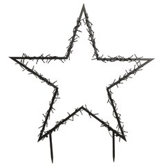 Šviečianti metalinė žvaigždė kaina ir informacija | Kalėdinės dekoracijos | pigu.lt