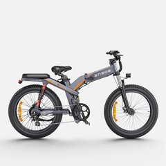 Elektrinis dviratis sulankstomas Engwe X24 24", pilkas kaina ir informacija | Elektriniai dviračiai | pigu.lt