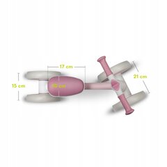 Балансировочный велосипед Lionelo Villy, розовый цена и информация | Балансировочные велосипеды | pigu.lt