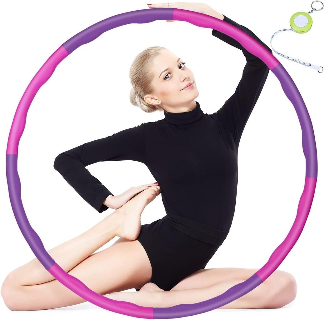 Gimnastikos lankas Hula Hop, violetinis kaina ir informacija | Gimnastikos lankai ir lazdos | pigu.lt