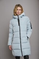 Prekė su pažeidimu. Rino&Pelle moteriškas žieminis paltas JADE, šviesiai mėlynas, 38 kaina ir informacija | Prekės su pažeidimu | pigu.lt