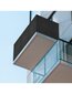 Balkono ir terasos uždanga John Green, 0,9x7m, pilka kaina ir informacija | Skėčiai, markizės, stovai | pigu.lt