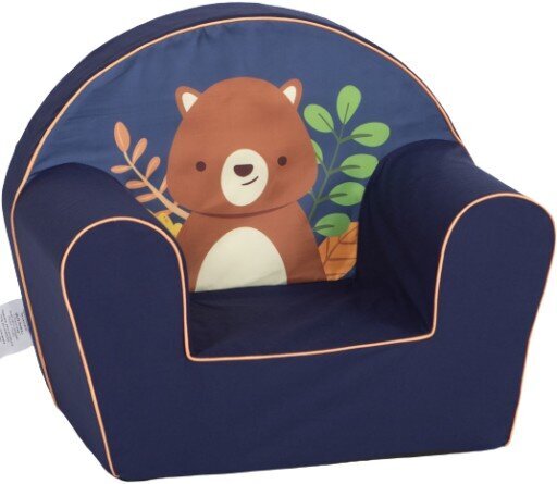 Vaikiškas fotelis Delsit, 51x33x42 cm, mėlynas цена и информация | Vaikiški sėdmaišiai, foteliai, pufai | pigu.lt