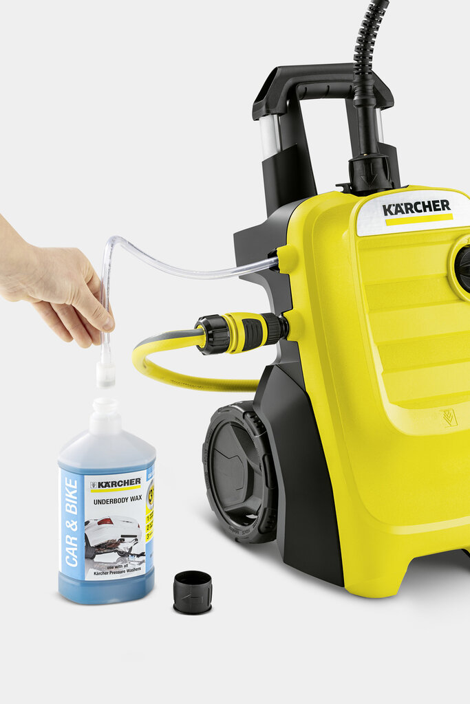 Aukšto slėgio plovimo įrenginys Karcher K 4 Compact + Putų generatorius цена и информация | Plovimo įranga | pigu.lt