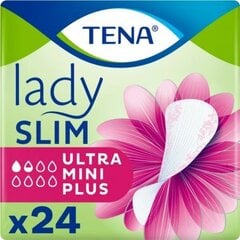 Urologiniai įklotai moterims Tena Lady Slim Ultra Mini Plus, 24 vnt. kaina ir informacija | Sauskelnės, įklotai, paklotai suaugusiems | pigu.lt