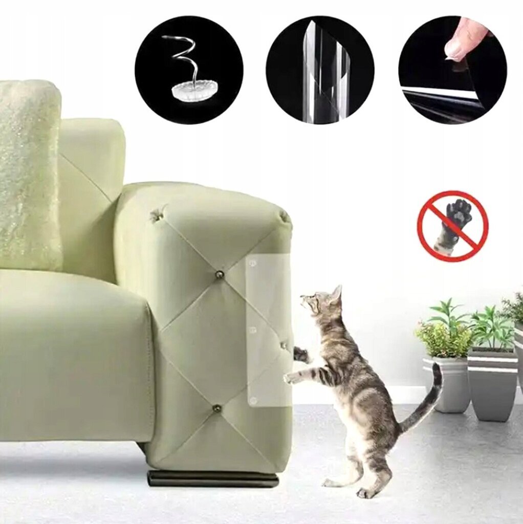 Apsauga baldams nuo kačių nagų, 2 vnt. kaina ir informacija | Draskyklės | pigu.lt