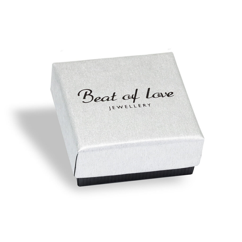 Sidabrinis vestuvinis žiedas Beat of Love, 7 mm цена и информация | Vyriški papuošalai | pigu.lt