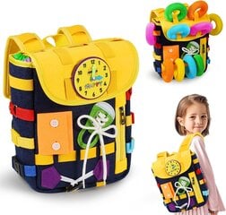 AstarX Busy Board рюкзак Montessori 30-в-1 цена и информация | Развивающие игрушки | pigu.lt