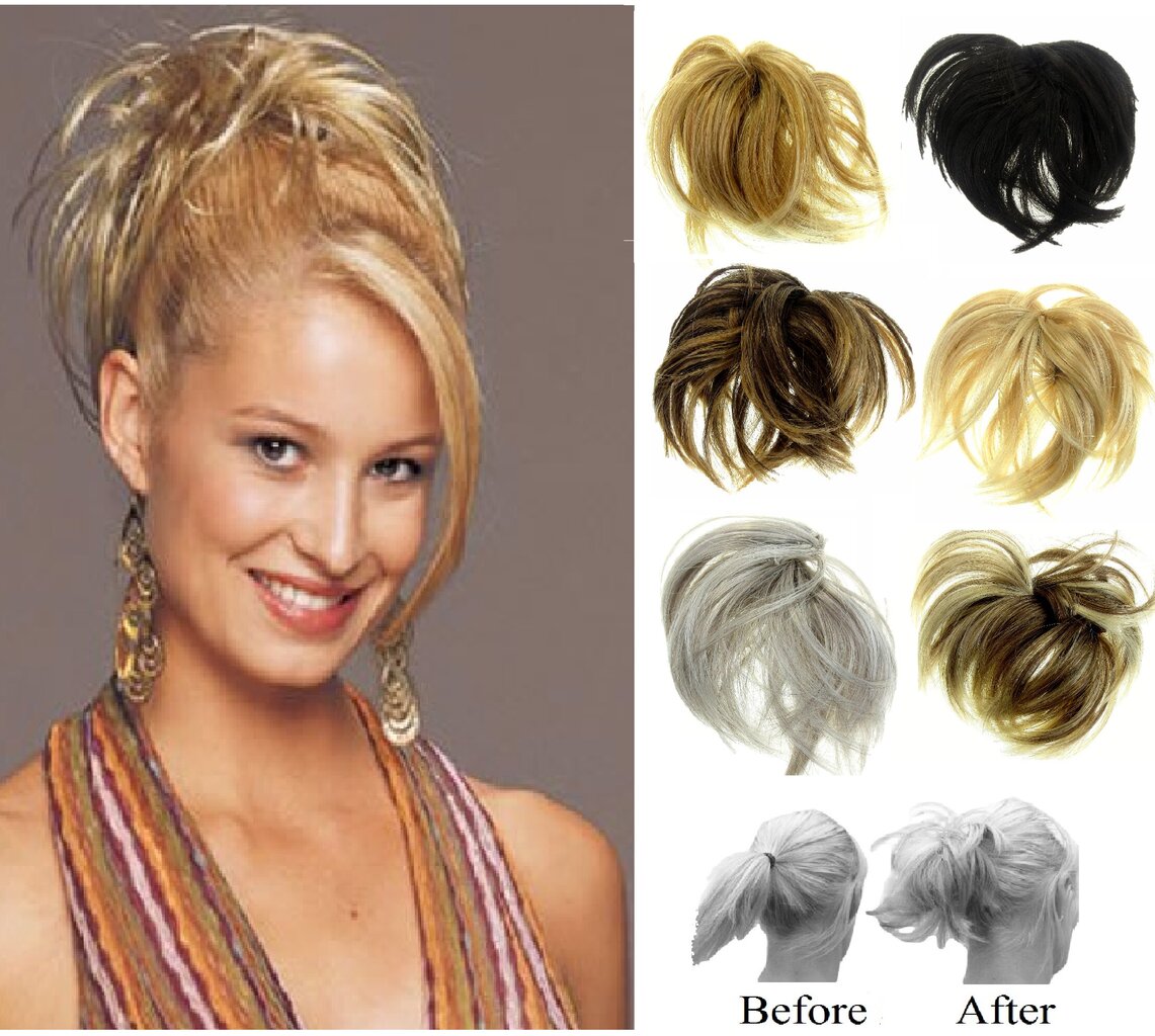 Prisegami plaukai Vanessa Grey N24B/18 цена и информация | Plaukų aksesuarai | pigu.lt