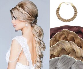 Коса для наращивания волос, плетеная повязка на голову для массивных волос (темная карамель) Для женщин от Vanessa Grey P155-12 цена и информация | Аксессуары для волос | pigu.lt