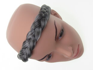 Наращивание волос Sweet Milkmaid Braid Braid Коренастый ободок для волос (черно-серый микс) Для женщин от Vanessa Grey P155-44 цена и информация | Аксессуары для волос | pigu.lt