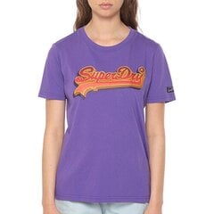 Marškinėliai moterims Superdry W1010790A 6NR, violetiniai kaina ir informacija | Marškinėliai moterims | pigu.lt