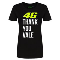 Marškinėliai moterims Valentino Rossi VR46, juodi kaina ir informacija | Valentino Vaikams ir kūdikiams | pigu.lt