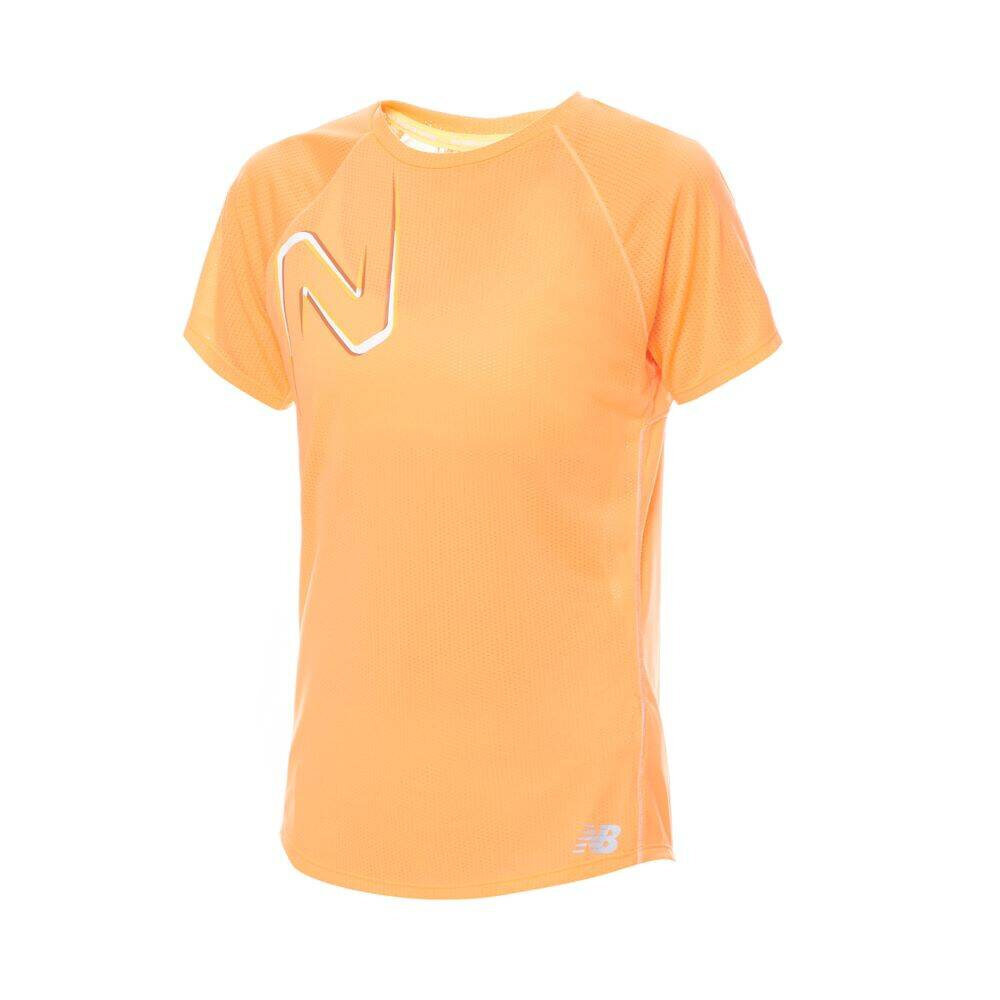 New Balance marškinėliai moterims WT21263VO2, geltoni kaina ir informacija | Marškinėliai moterims | pigu.lt