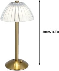 Беспроводная настольная лампа Kizozo, светодиодная, золотистый цена и информация | Настольные светильники | pigu.lt