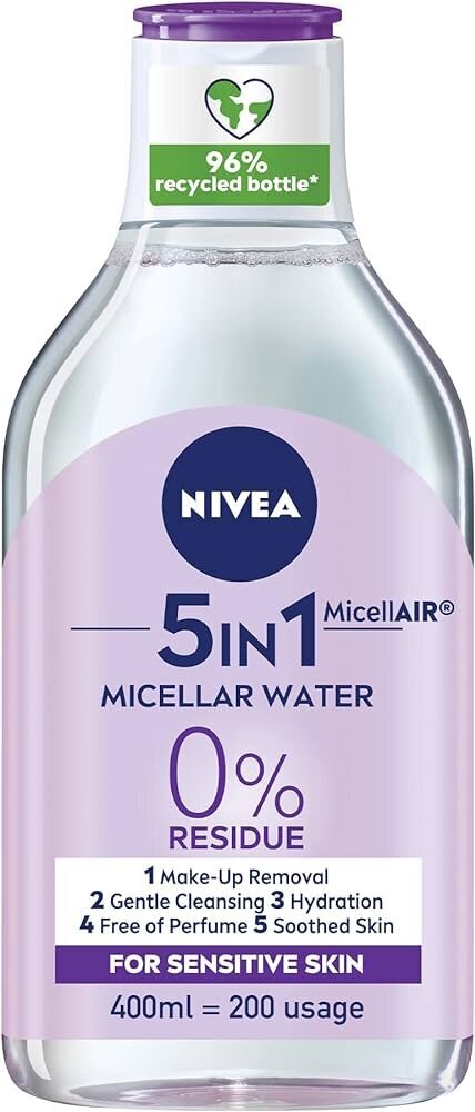 Micelinis vanduo 5in1 Nivea, 400 ml цена и информация | Veido prausikliai, valikliai | pigu.lt