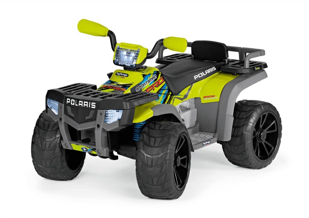 Vaikiškas vienvietis elektrinis keturratis Peg Perego Polaris SPORTSMAN PRO Citrus 24V цена и информация | Elektromobiliai vaikams | pigu.lt